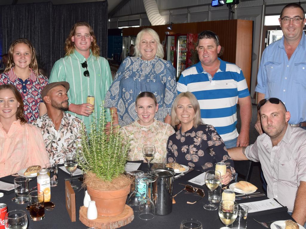 BEEF AUSTRALIA 21: Marley Chopping, Sunset Lee, Miranda Chopping, Brock Chopping, Stephan Latyszonek, Amanda Jackson, Katie Beezley, Nathan Beezley, Lindsay Hinz and Ben Chopping at the Main Event Lunch