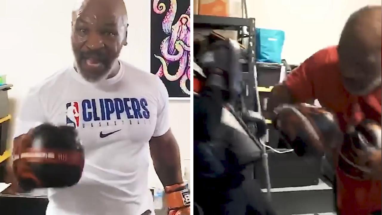 Mike Tyson's latest training video.