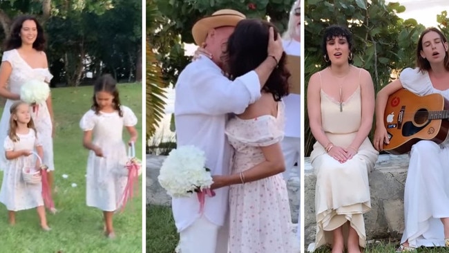 Bruce Willis' wife Emma Heming shares footage of their vow renewal. Picture: Instagram/Emma Heming