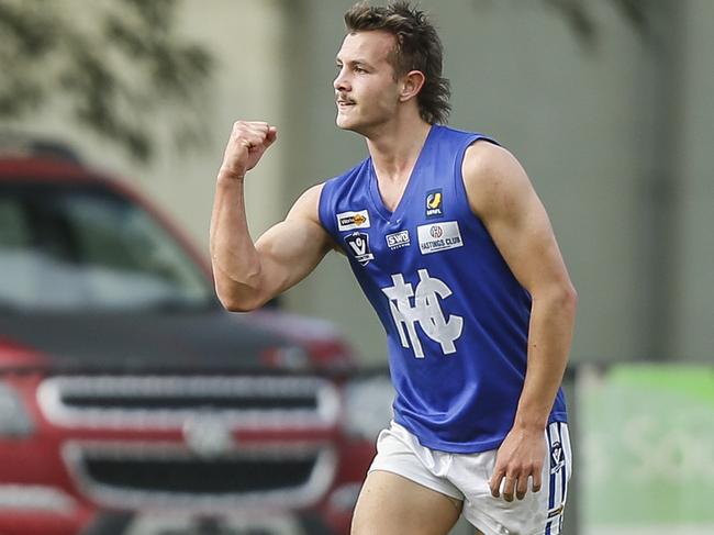 Hastings youngster Tom Finn capped a best-on-ground display with three goals. Picture: Valeriu Campan