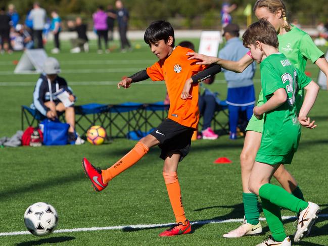 Players with disabilities or special needs can enjoy the gala day. Picture: Gavin Leung/Football NSW