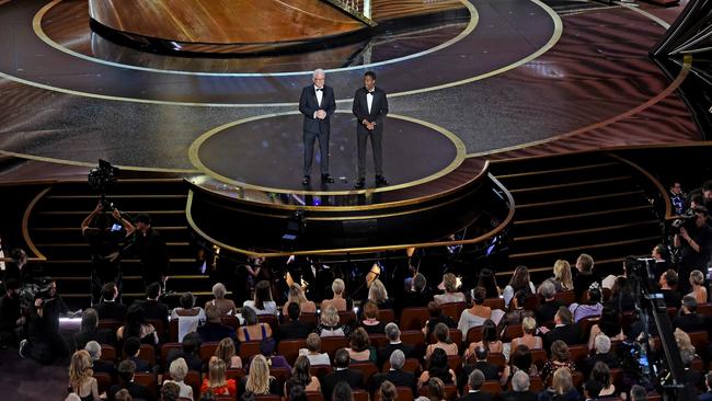 Steve Martin and Chris Rock onstage during the 92nd Annual Academy Awards. Picture: Kevin Winter/Getty Images