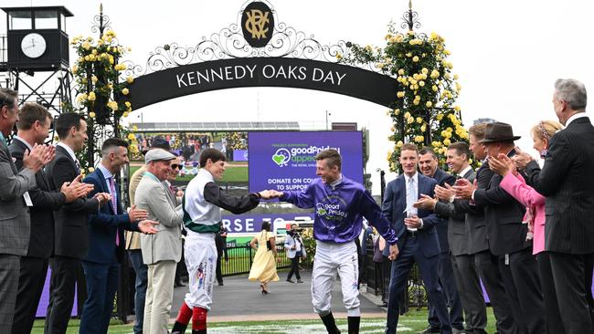 Harry Coffey, Craig Williams and Mark Zahra pitch in to raise awareness and funds for The Good Friday Appeal. Picture: Getty Images