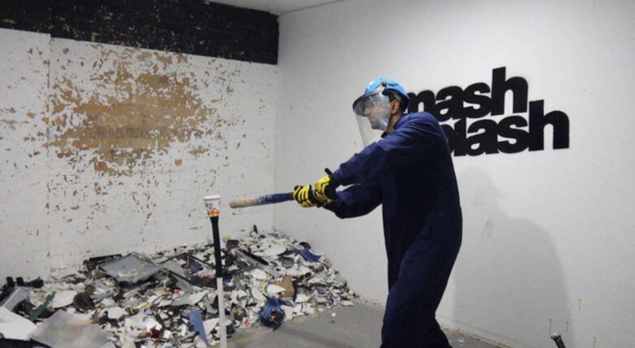 You have the option between destroying things or flinging water balloons filled with paint. Picture: Supplied