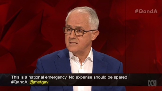 Turnbull: "We are seeing more and hotter fires" (ABC)