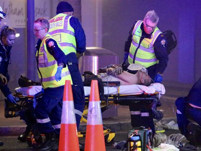 The man was stabilised and taken to Royal North Shore Hospital by ambulance.