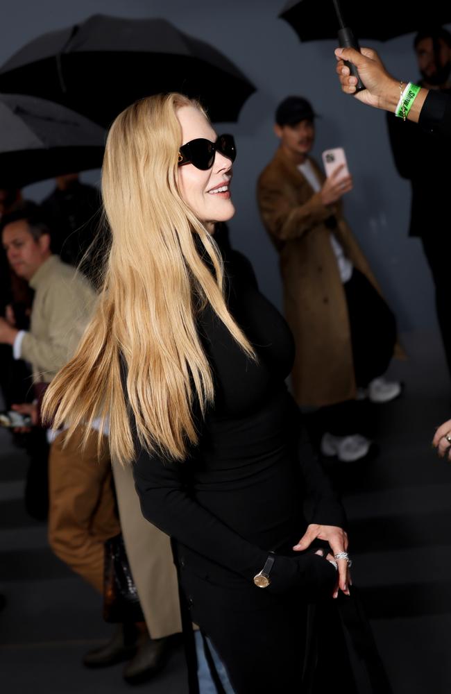 Nicole Kidman attends the Balenciaga Paris Womenswear Spring-Summer 2025 show as part of Paris Fashion Week on September 30, 2024 in Paris, France. Picture: Arnold Jerocki/Getty Images for Balenciaga