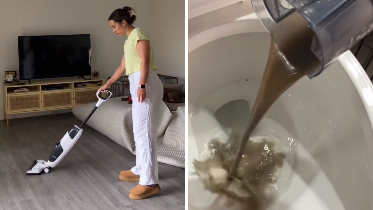 Vacuum and mop at once with this popular wet dry vacuum shoppers swear by. Picture: TikTok/anna.fenstermacher