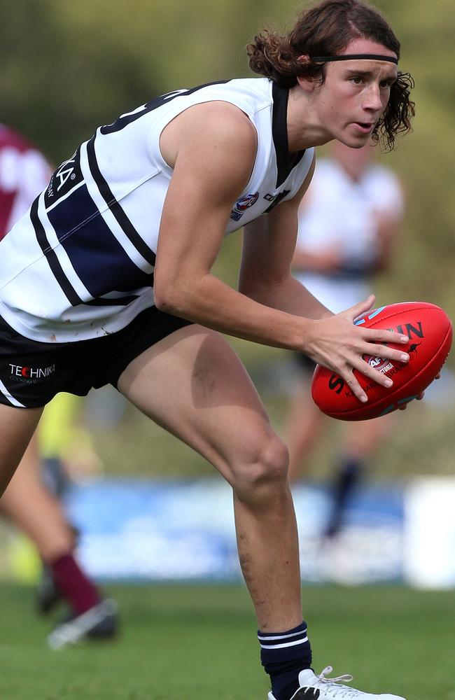 Marcus Lentini gathers possession for Northern Knights last year. Picture: Mark Dadswell