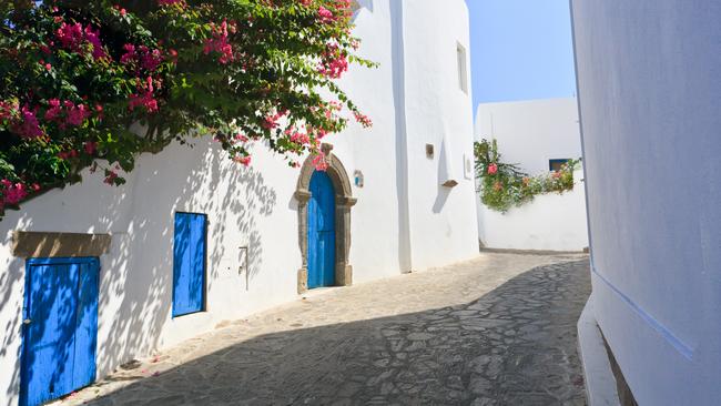 A cobbled street on Panarea.