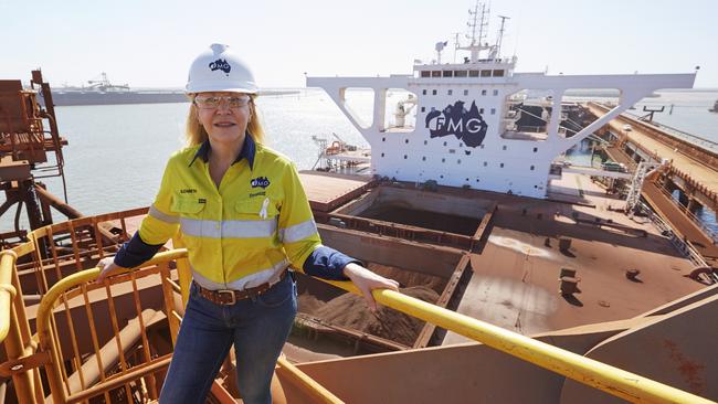 Fortescue Metals Group chief executive Elizabeth Gaines, at Port Hedland.