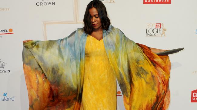 Shareena Clanton at the 2017 Logie Awards. Picture: AAP Image/Joe Castro