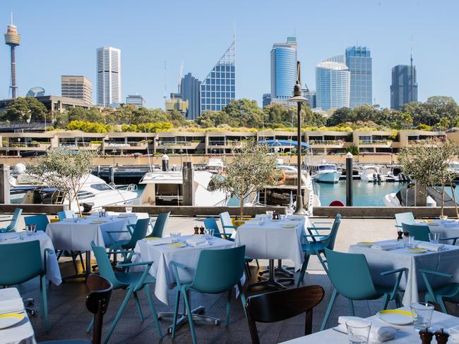 The stunning views from Otto at Woolloomooloo Pier.