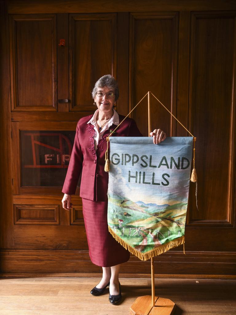 Newly elected CWA Victoria president Marion Dewar from the Gippsland Hills branch at the CWA Victoria annual general meeting in 2019 was held at the Williamstown Town Hall. Picture: Dannika Bonser