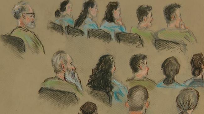 The 14 members of The Saints include Elizabeth’s parents and her elder brother. Picture: Court Sketch / NewsWire