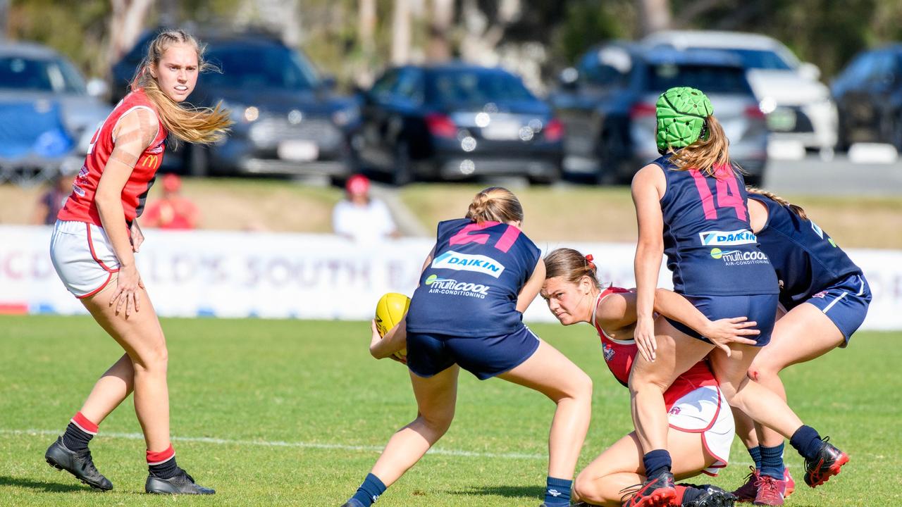 SEQ AFL under 17 Div 1 and DIv 2 grand final Victoria Point and Tweed ...