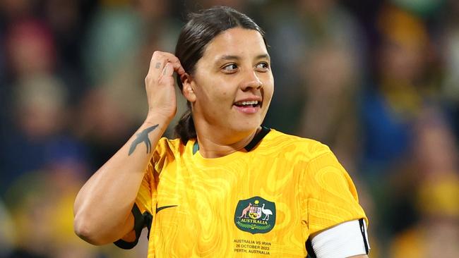 Sam Kerr will miss Australia’s final two matches for the year. Picture: Getty Images