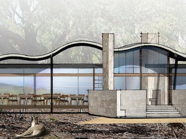 Designs for new Retreat planned for Cleland Wildlife Park. Picture: Supplied