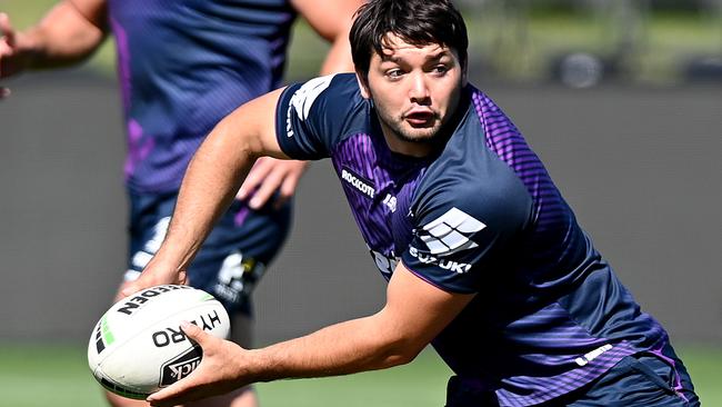 Gold Coast want to sign Storm star Brandon Smith. Picture: Bradley Kanaris/Getty Images