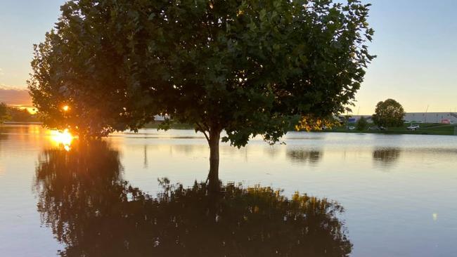 Flooding at Singleton. Picture: Facebook/NSW SES Singleton Unit.