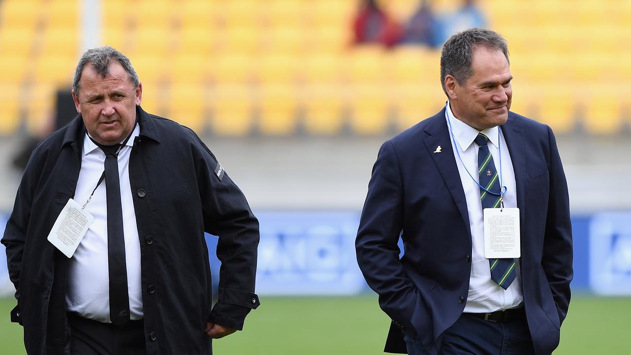 New Zealand coach Ian Foster and Wallabies coach Dave Rennie.