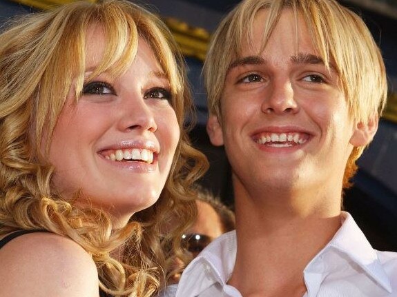 Hilary Duff spoke about how her “teenage self” loved Aaron Carter “deeply”. Picture: Getty Images