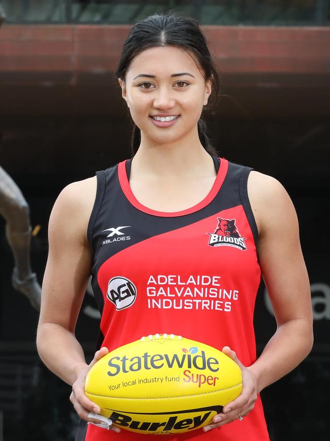 Reigning SANFLW best and fairest and draft hopeful Hannah Martin. Picture: AAP Image/Dean Martin