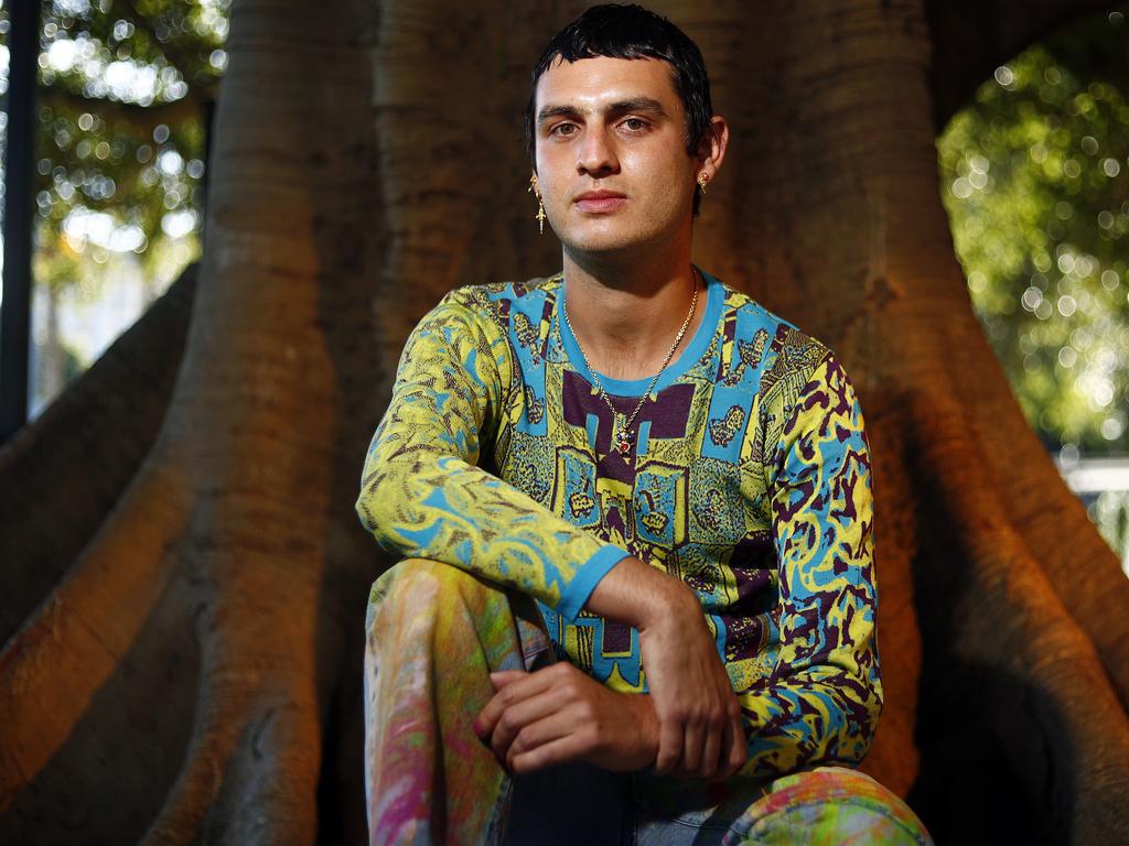 Jordon Gogos took an unconventional way into fashion. Picture: Sam Ruttyn