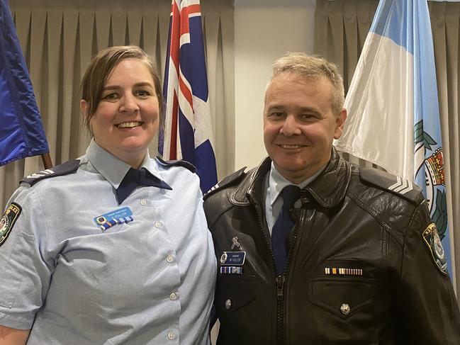 Senior Constable Kate Fuller and Sergeant Wayne Fuller from Bankstown Area Command.