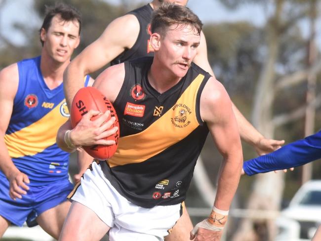 Riley Robinson has been a standout for the Tigers this year. Picture: Mypolonga Football Club