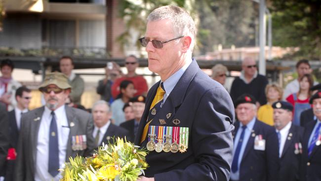 Vietnam Veteren's Memorial Service at Manly Cenotaph: Pictured: Mark Ferguson, Palm Beach, who was with the 8th Battalion.