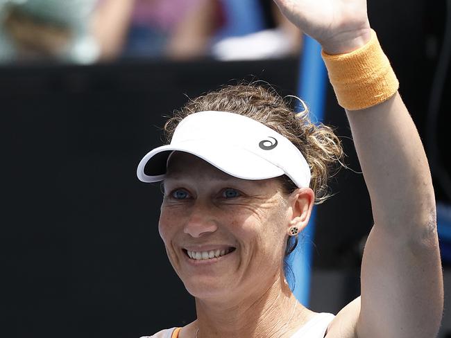 Samantha Stosur at the Australian Open in January. Picture: Daniel Pockett/Getty Images