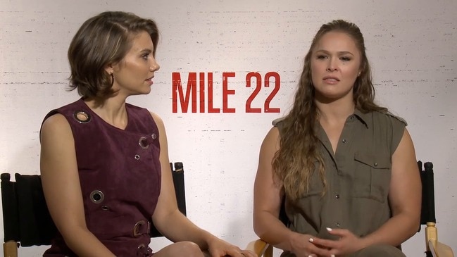 Ronda Rousey and Lauren Cohan talk Mile 22