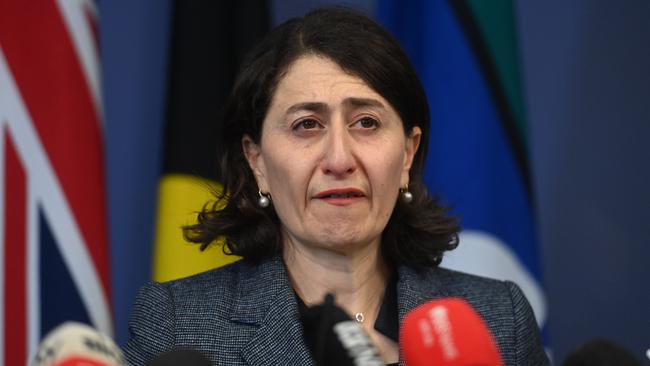 The abrupt end of Gladys Berejiklian’s political life is sad, but don’t cry for her – this catastrophe is one of her own making. Picture: NCA NewsWire / Jeremy Piper