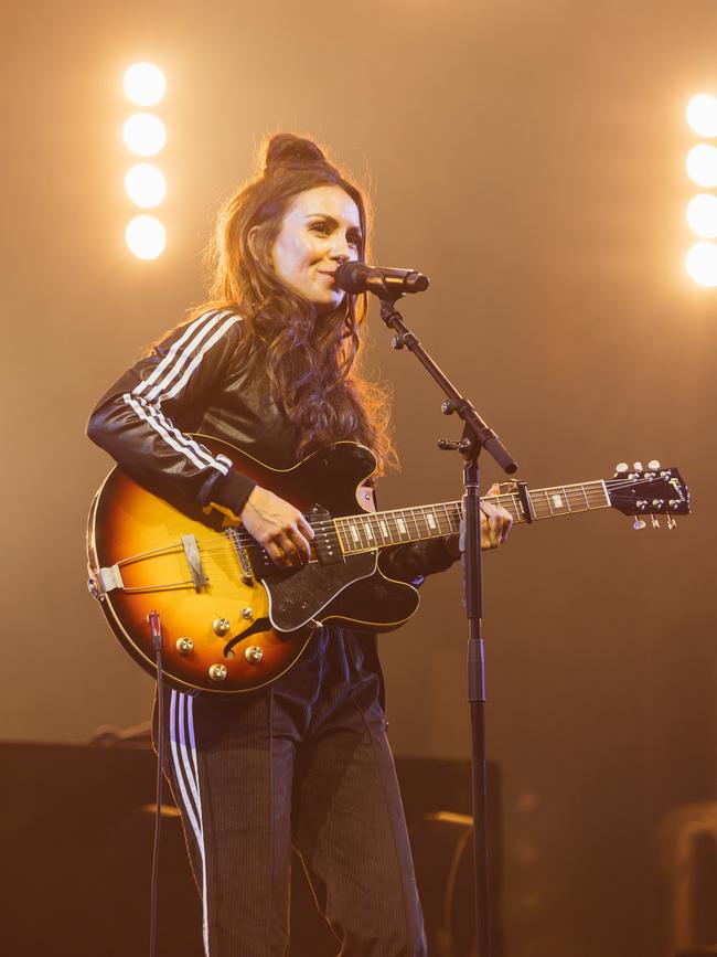 Australian singer songwriter Amy Shark performs at Rod Laver Arena. Picture: Supplied / BCS Imaging