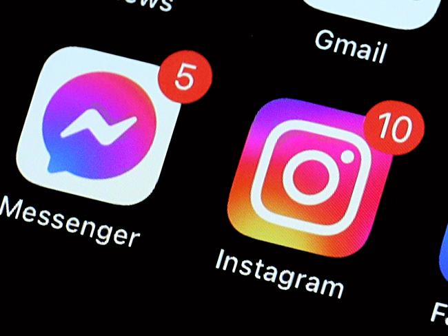 SYDNEY, AUSTRALIA - NewsWire Photos JANUARY 20, 2023: Editorial generic stock image of an iPhone with the popular apps: Instagram, Messenger and Facebook prominent on its home screen. Picture: NCA NewsWire / Nicholas Eagar