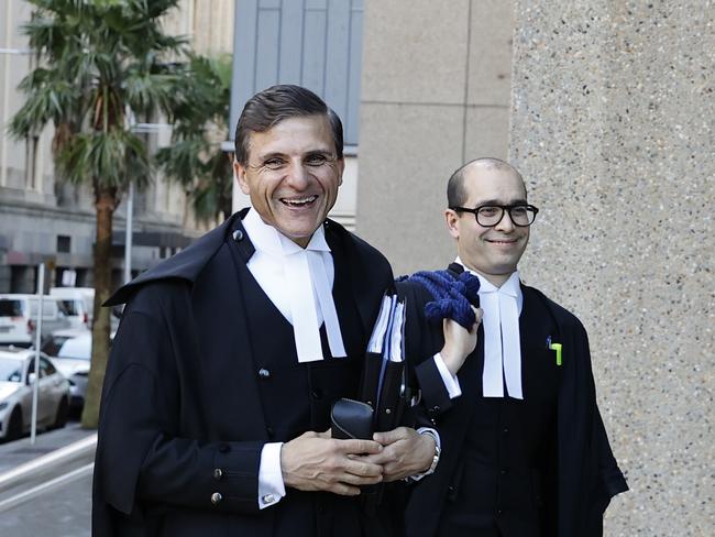 Ben Roberts-Smith’s barrister, Arthur Moses SC, at the Federal Court on Tuesday. Picture: NCA NewsWire / Dylan Coker