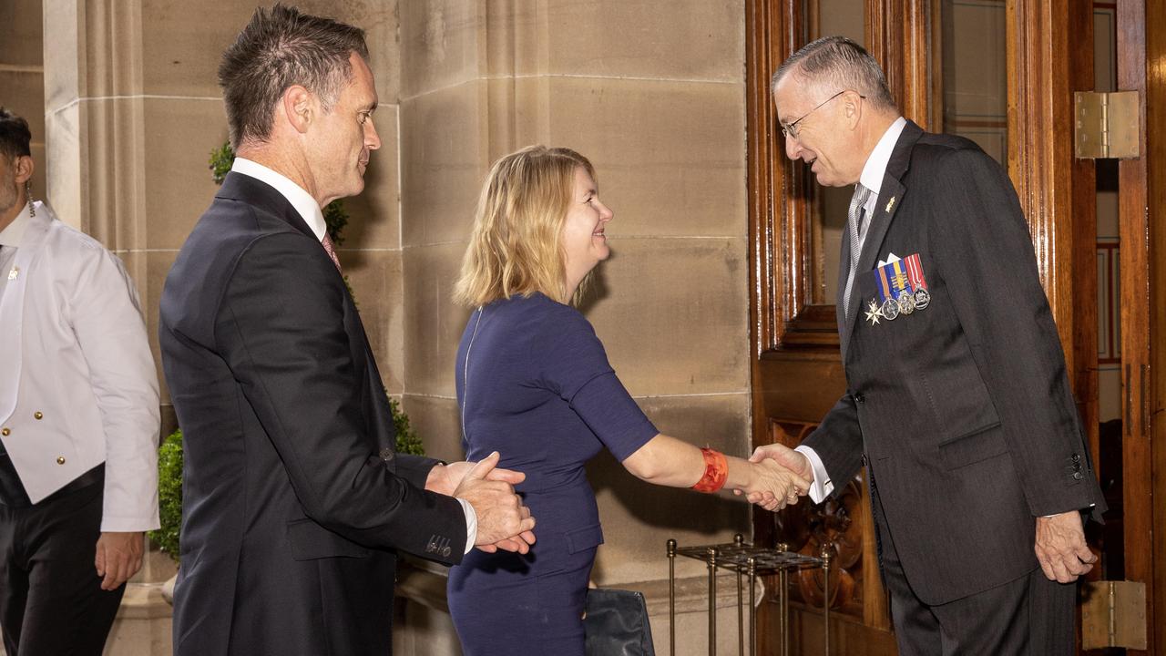 Mr Minns was sworn into government alongside senior members of his leadership team. Picture: NCA NewsWire/ Dylan Coker/ Pool