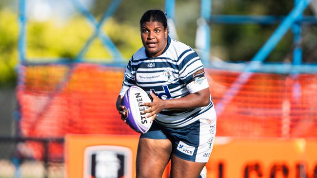 Ellie Niki as the Darwin Brothers beat the Palmerston Raiders in the 2024 NRL NT women's grand final. Picture: Pema Tamang Pakhrin