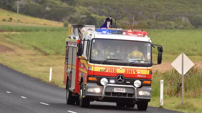 Queensland Fire and Emergency Services crews responded to a house fire on Sunday night.