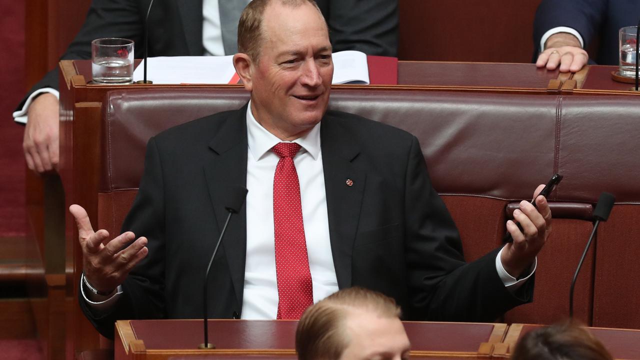Anning gesturing in the chamber. Picture: Kym Smith 