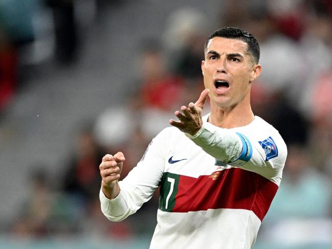 Cristiano Ronaldo is not winning over fans or teammates. Picture: Patricia de Melo Moreira / AFP