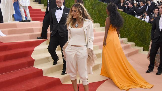 She got called a ‘fancy pirate at a wedding’, but Sarah Jessica Parker is defending her Met Gala look. Picture: Larry Busacca/Getty Images