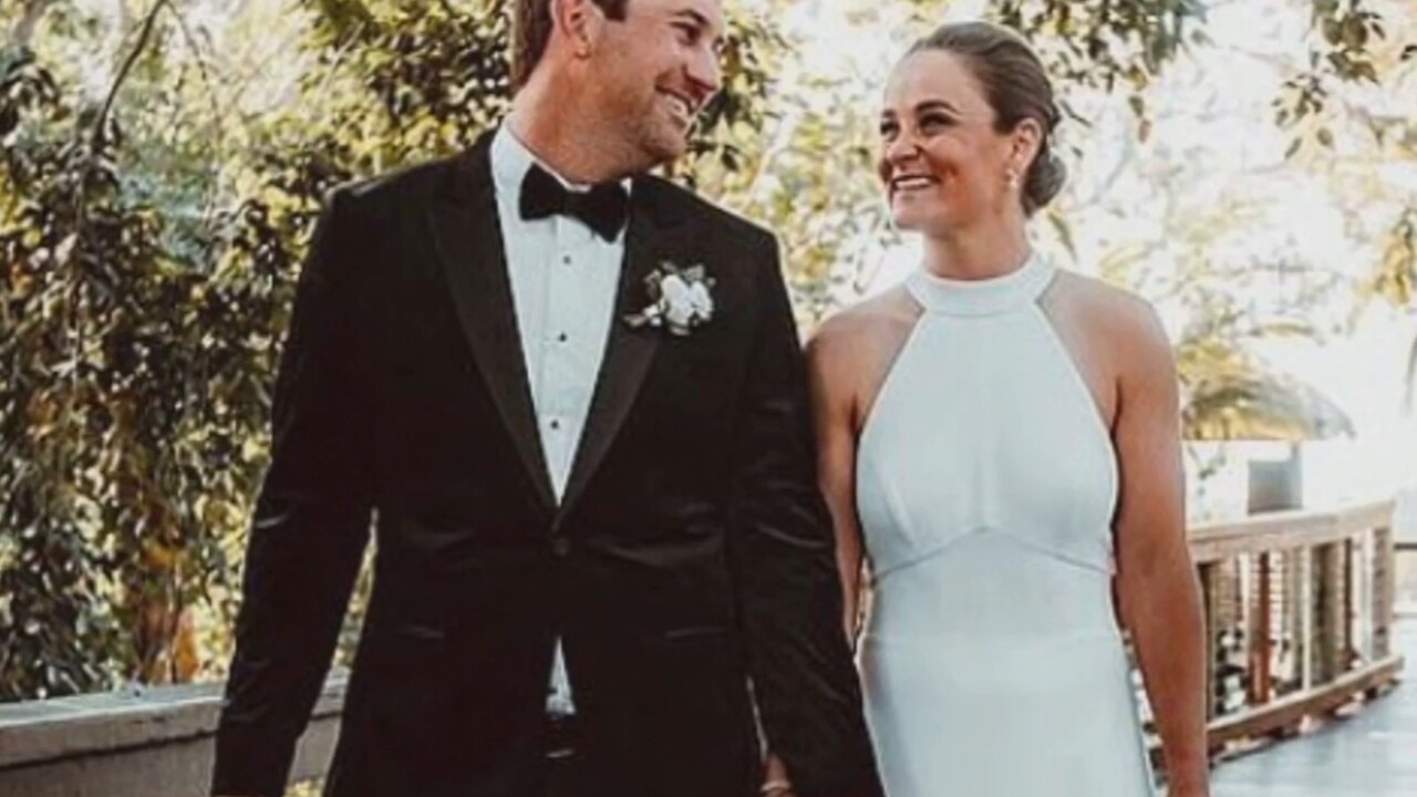 Ash Barty marries long-time partner in secret wedding