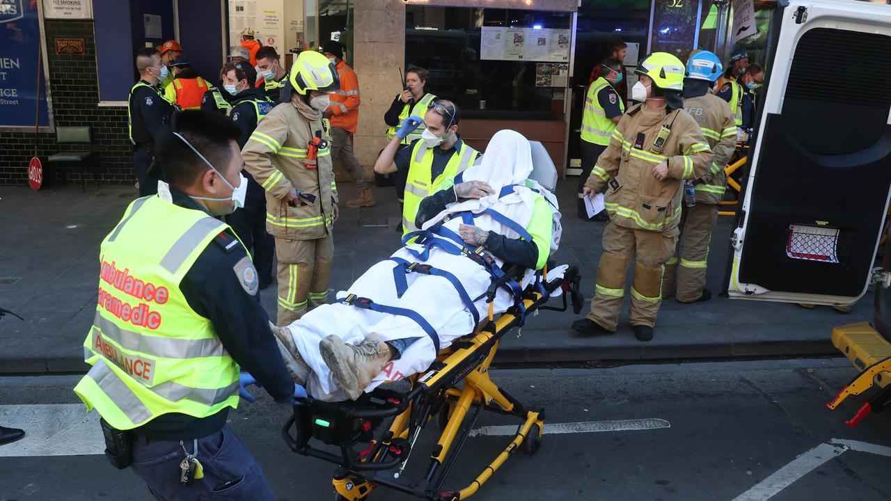 Bourke St explosion: Work site concrete pump explodes, injuring workers ...