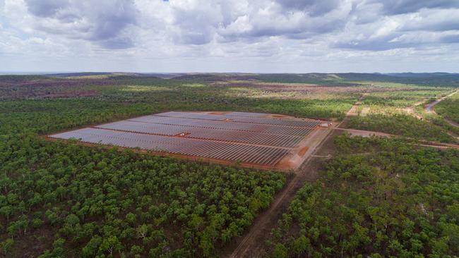 ENI Australia Ltd’s Manton Dam Solar Farm. Picture: Che Chorley