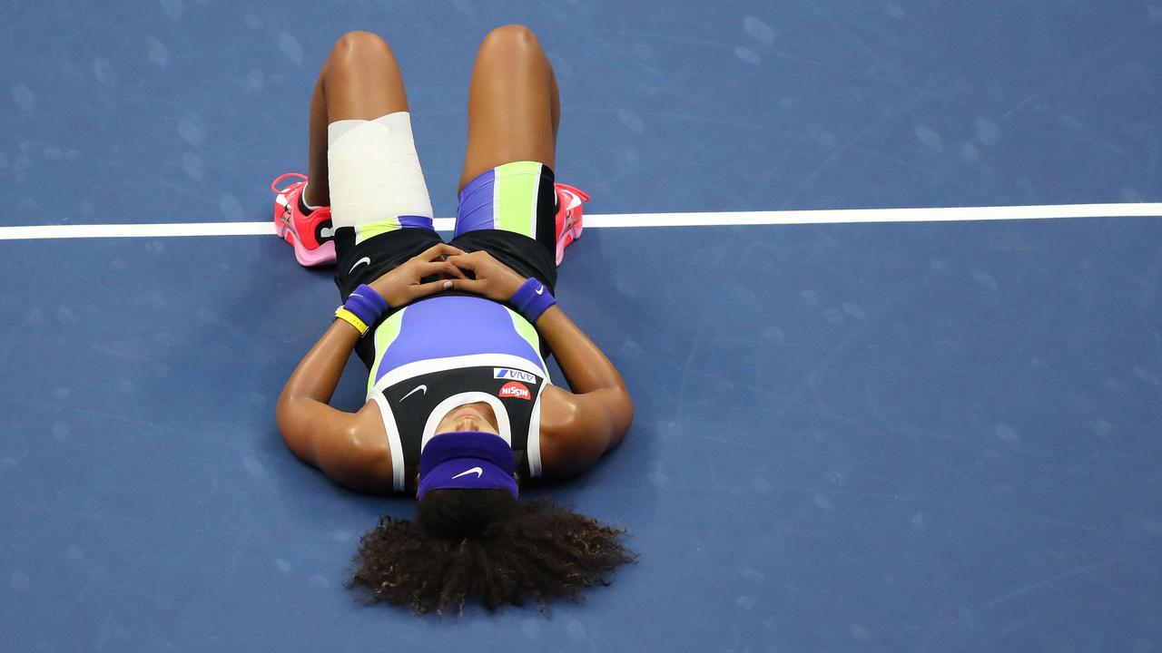 Osaka’s hot streak in New York lasted all the way to the final.