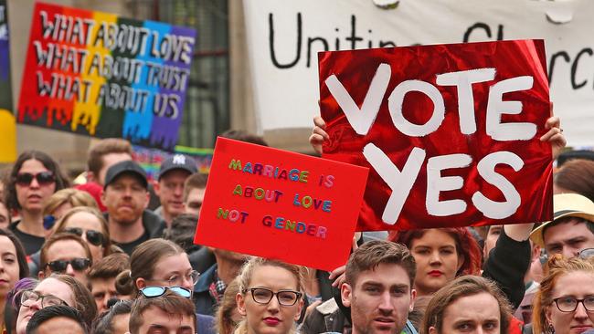 The results of the marriage equality survey will be released this week. Picture: Scott Barbour, Getty Images.