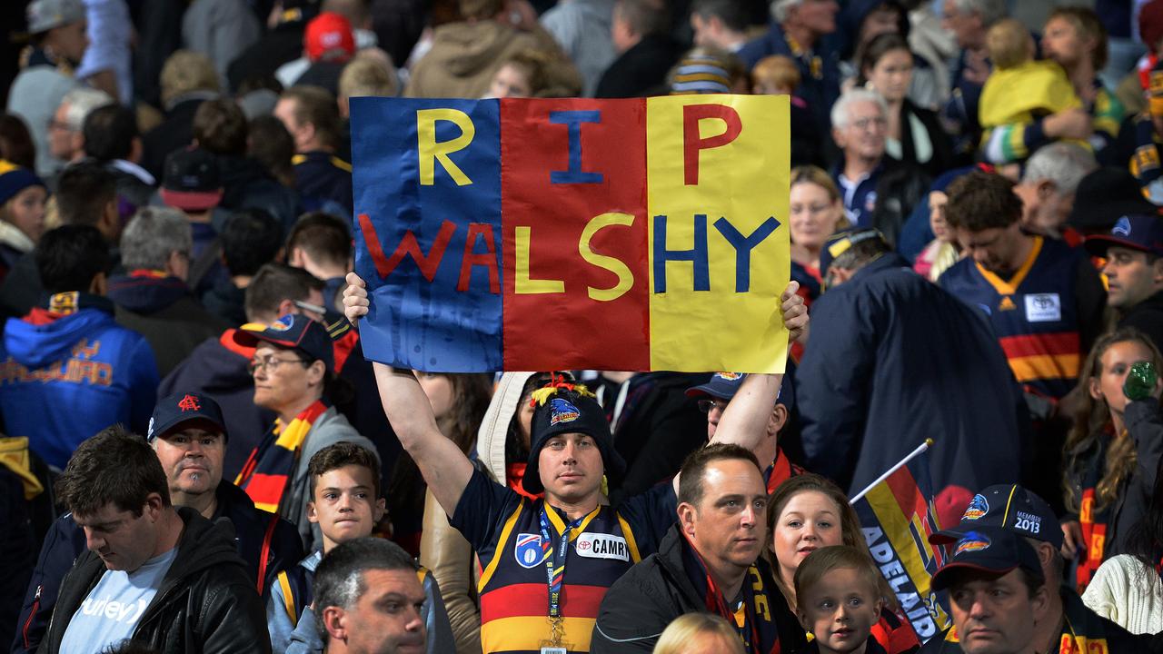 The death of Phil Walsh was one of the hardest moments of Fagan’s tenure. Picture: Daniel Wilkins