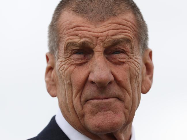 MELBOURNE, AUSTRALIA - NOVEMBER 26: President of the Hawthorn Football Club Jeff Kennett talks during a press conference on November 26, 2020 in Melbourne, Australia. Deputy Prime Minister Michael McCormack and Treasurer Josh Frydenberg announced the GovernmentÃ¢â¬â¢s contribution to the Hawthorn Hawks AFL Football Club's Kennedy Community Centre at the future site of the facility in Dingley Village. (Photo by Graham Denholm/Getty Images)